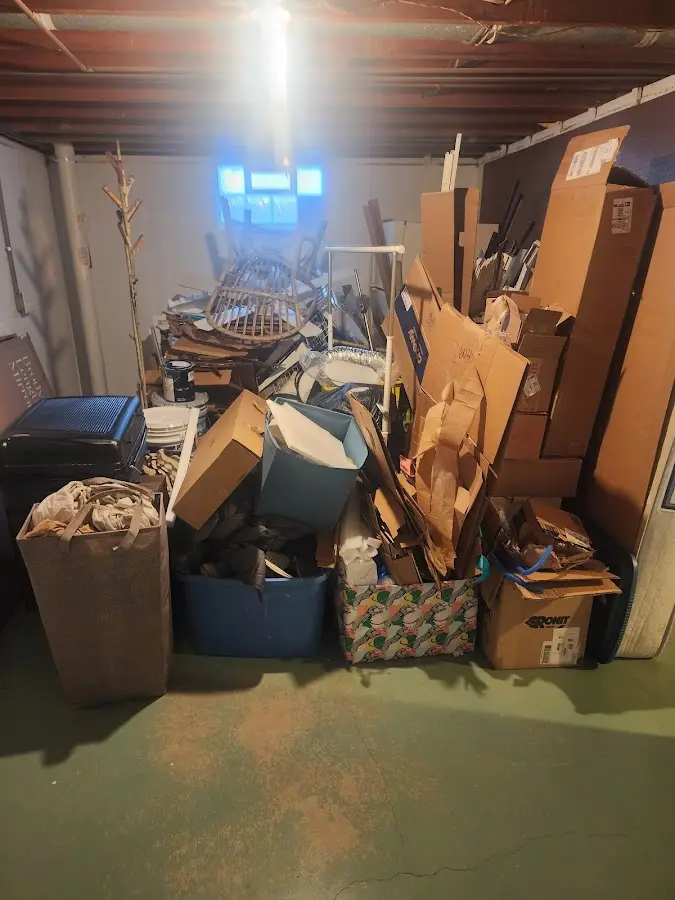 Roll-off dumpster container at job site for Construction Dumpster Rental in Grafton